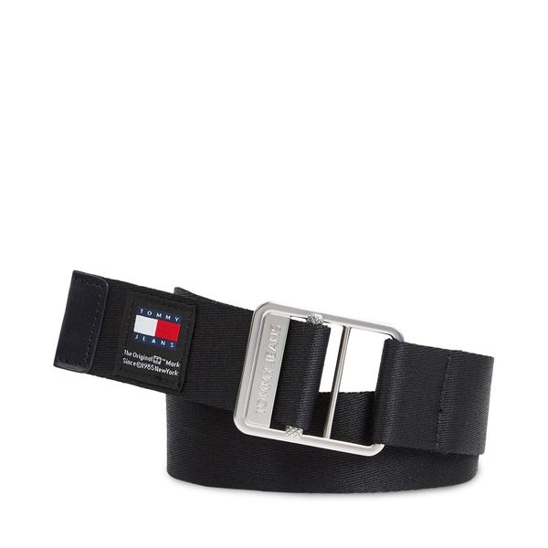 Tommy Jeans Мъжки колан Tommy Jeans Tjm Webbing 3.5 AM0AM12341 Черен