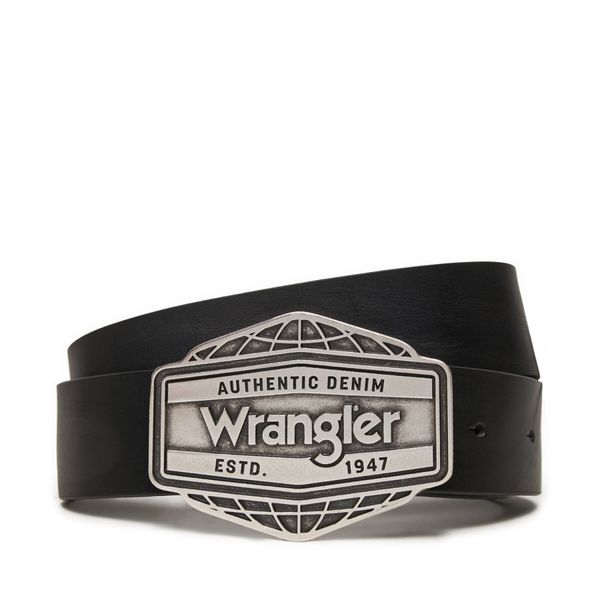Wrangler Мъжки колан Wrangler Big Buckle 112358068 Черен