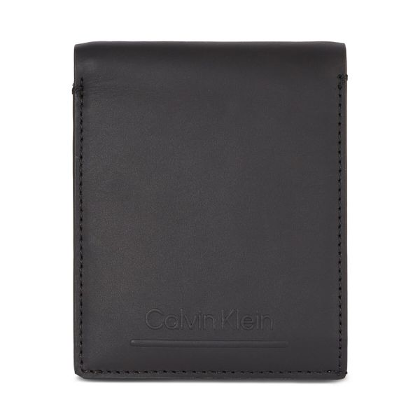 Calvin Klein Мъжки портфейл Calvin Klein Ck Must Bifold 5Cc W/Coin K50K510877 Ck Black Check BAX