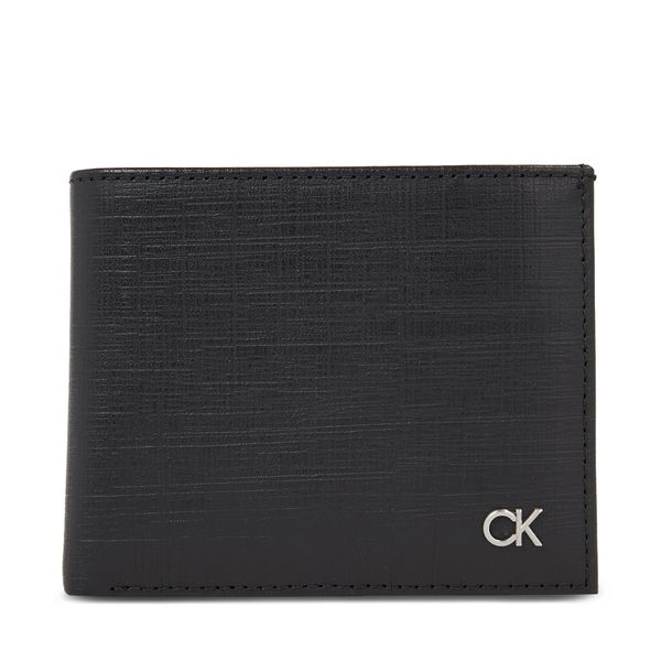 Calvin Klein Мъжки портфейл Calvin Klein Ck Set Bifold 5Cc W/Coin K50K510879 Черен