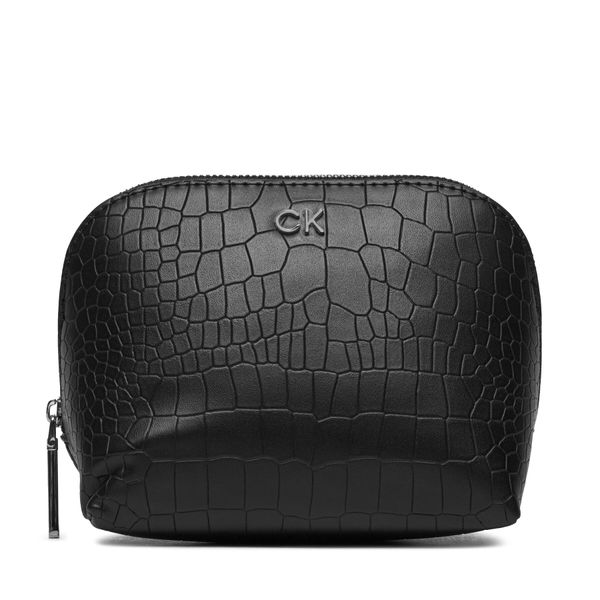 Calvin Klein Несесер Calvin Klein Ck Daily Cosmetic Pouch_Croco K60K612640 Черен