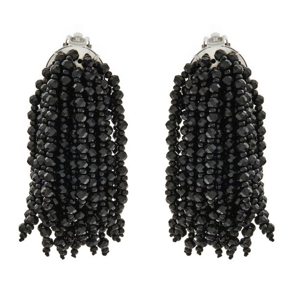 Weekend Max Mara Обеци с клипс Weekend Max Mara Kaki 2515751134650 Черен