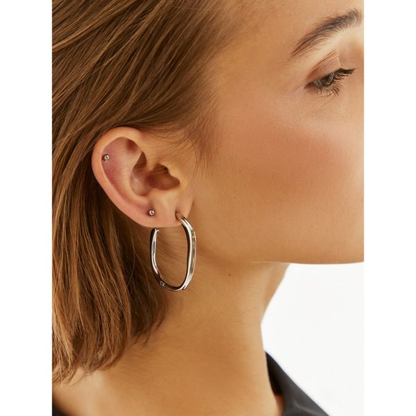 Calvin Klein Обици Calvin Klein 35000643 Сребрист