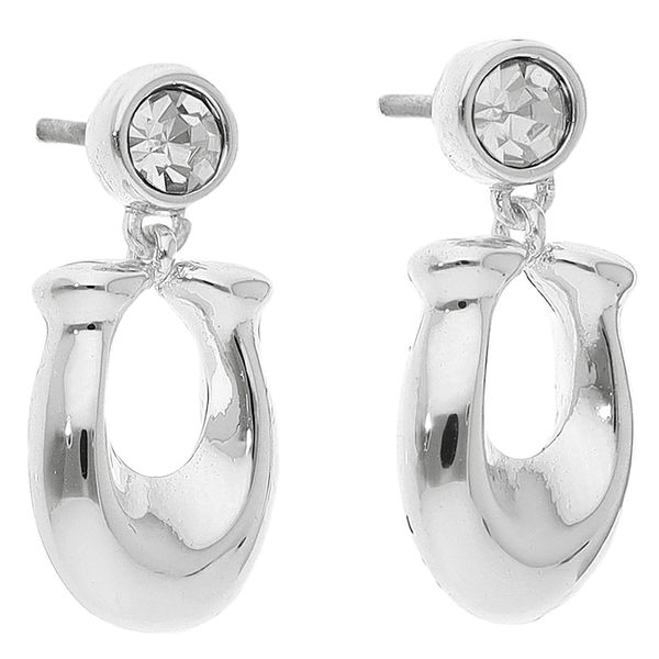 Coach Обици Coach C Crysl Ear C9345 Silver/Clear
