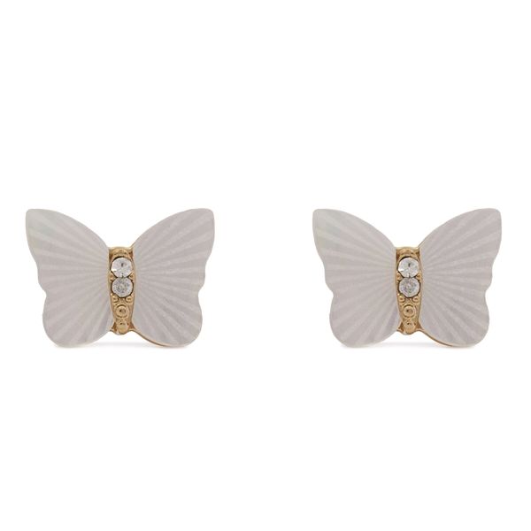 Fossil Обици Fossil JF04422710 Сребрист