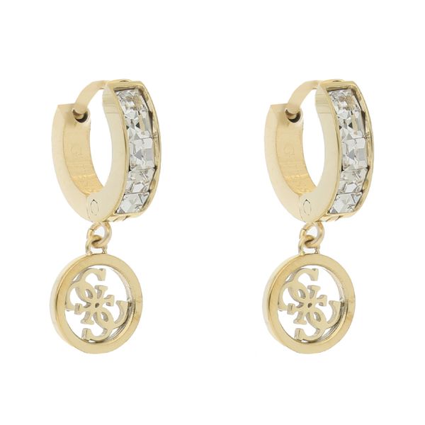 Guess Обици Guess Huggie Me JUBE03 147JW Позлатено с жълто злато