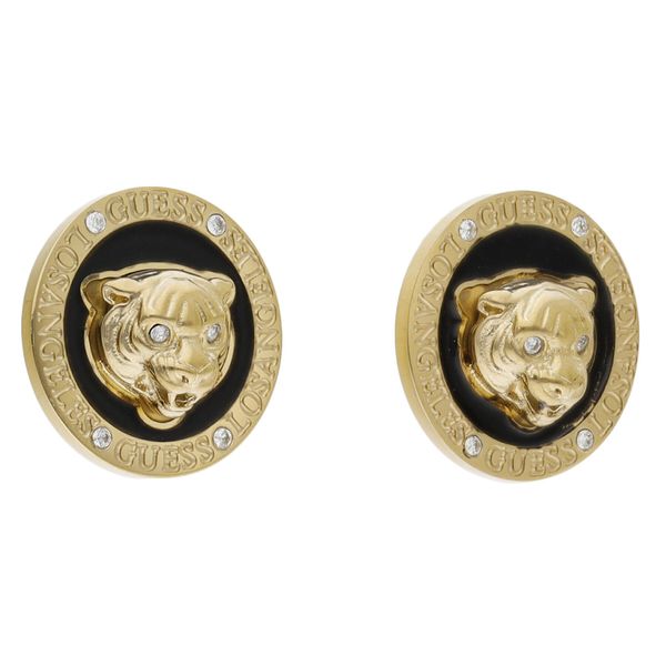 Guess Обици Guess JUBE01 360JW YELLOW GOLD/BLACK