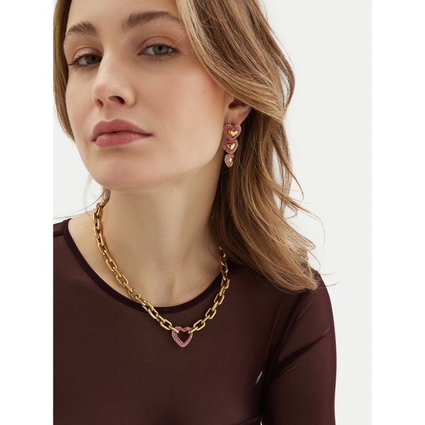 Guess Обици Guess JUBE05 002JW Розов