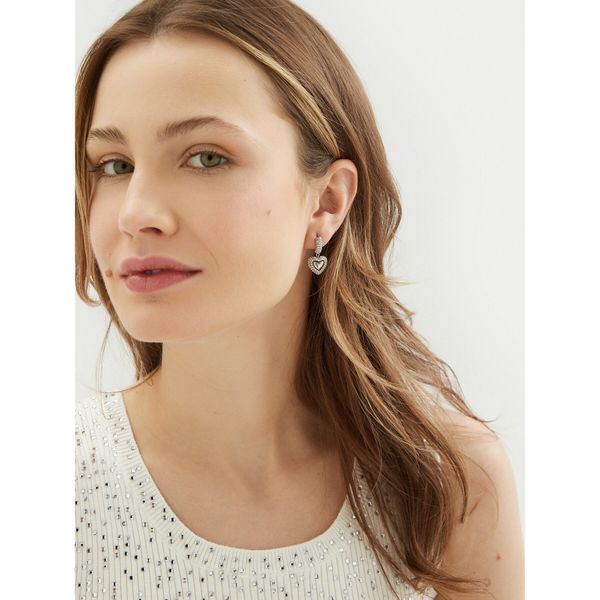 Guess Обици Guess JUBE05 021JW Сребрист