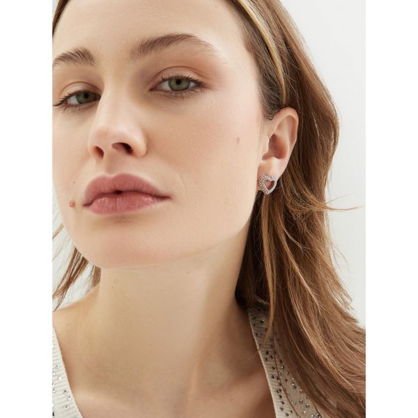 Guess Обици Guess JUBE05 028JW Сребрист