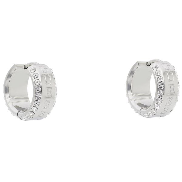 Guess Обици Guess Just Guess JUBE03 112JW Сребърно родиево покритие