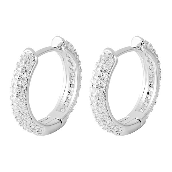 ICED STUFF Обици ICED STUFF Diamond Ring Бяло злато