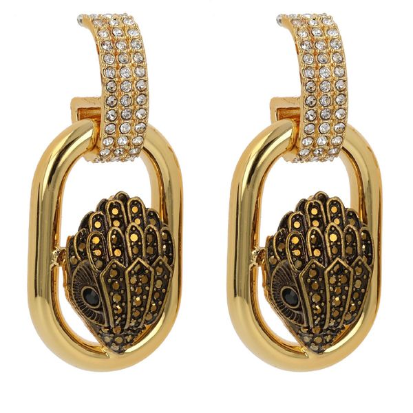 Kurt Geiger Обици Kurt Geiger Eagle Link Drop Earrings 1343361429 Gold