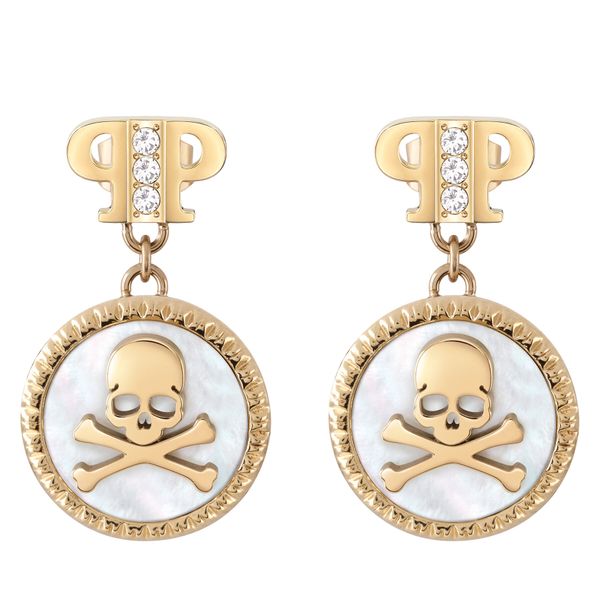 PHILIPP PLEIN Обици PHILIPP PLEIN Plein Mini Logo PJ2EA08EU Златист