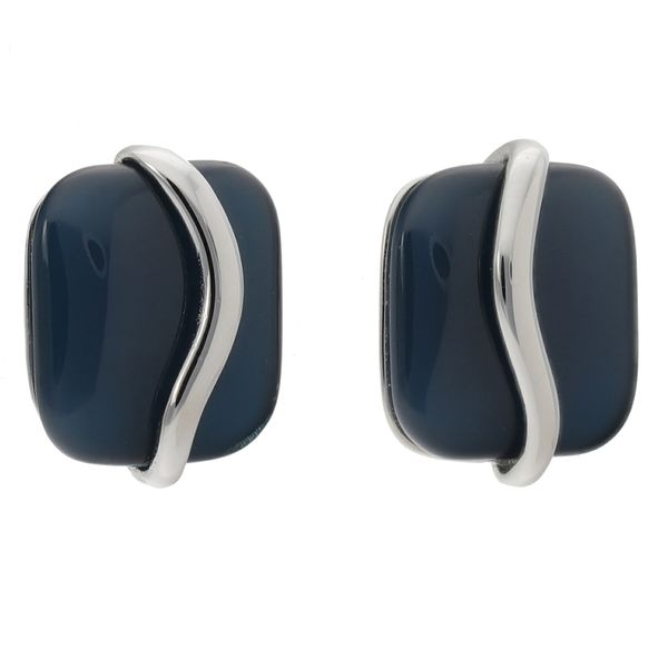 Skagen Обици Skagen SKJ1810040 Navy/Silver