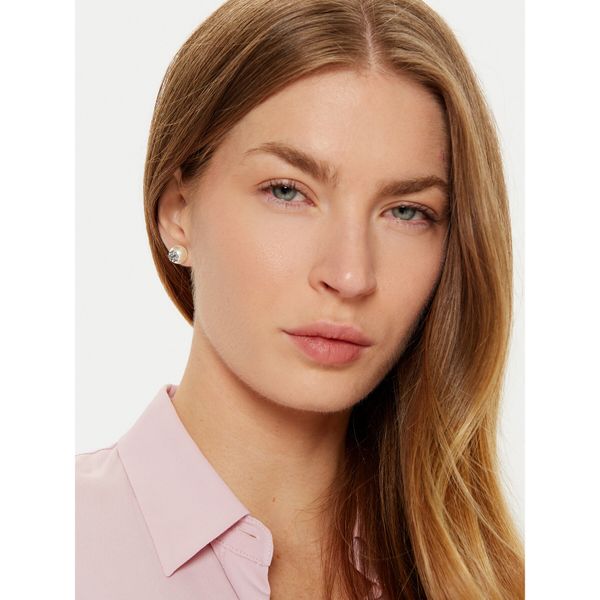 Tory Burch Обици Tory Burch Kira Pearl Stud 163698 Бял