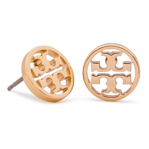 Tory Burch Обици Tory Burch Logo Circle Stud Earring 11165518 Tory Gold 720