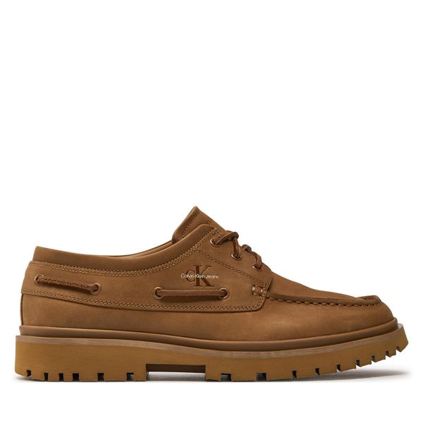 Calvin Klein Jeans Обувки Calvin Klein Jeans Hybrid Boat Shoe Slipon Lh Btw YM0YM00937 Кафяв