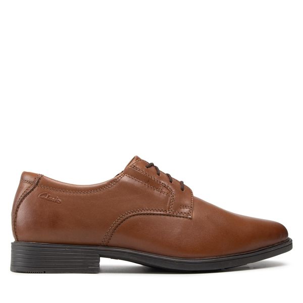 Clarks Обувки Clarks Tilden Plain 261300977 Кафяв