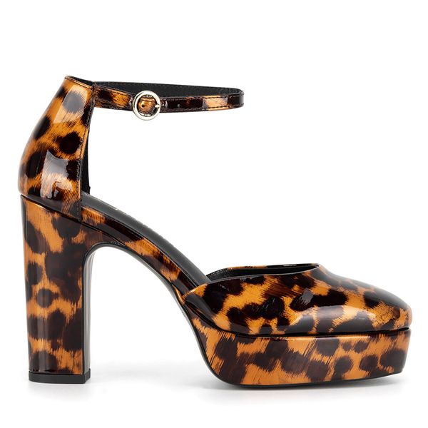 Eva Minge Обувки на ток Eva Minge ASILA-115824 Кафяв