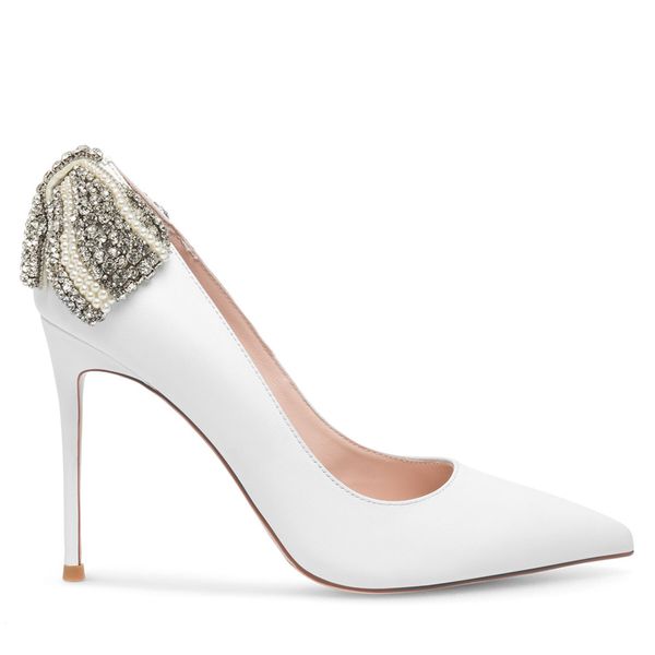 Eva Minge Обувки на ток Eva Minge OLIVIA-SLT3396-138 Бял