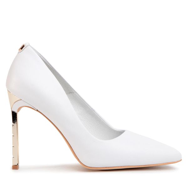 R.Polański Обувки на ток R.Polański 0808 Бял