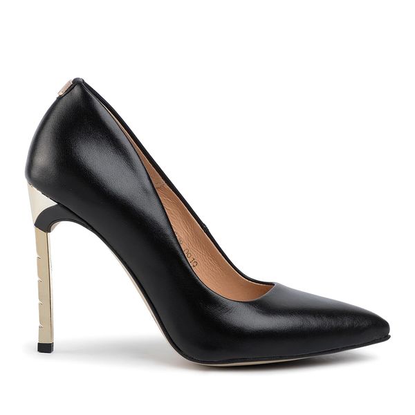 R.Polański Обувки на ток R.Polański 0808 Черен