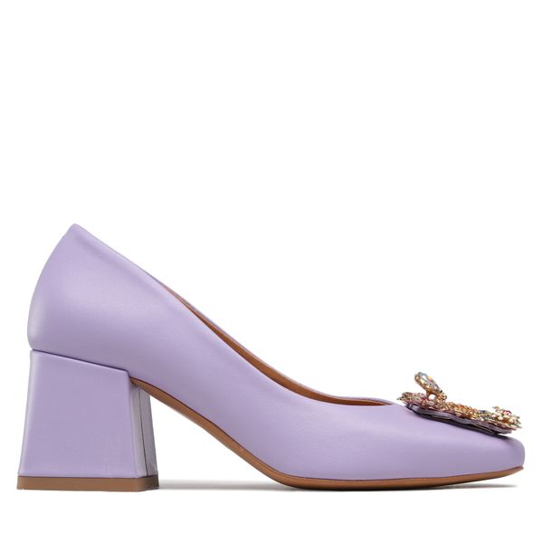 R.Polański Обувки на ток R.Polański 1623 Виолетов