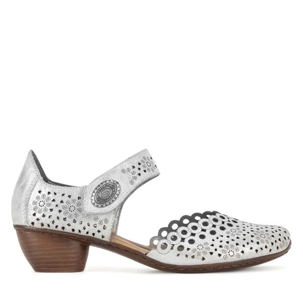 Rieker Обувки на ток Rieker 43753-90 Сребрист