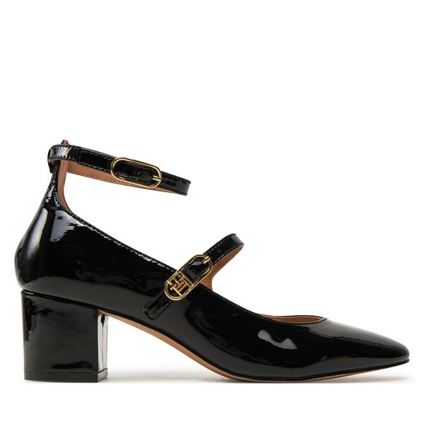 Tommy Hilfiger Обувки на ток Tommy Hilfiger Pump Double Strap Patent Leather FW0FW08566 Черен