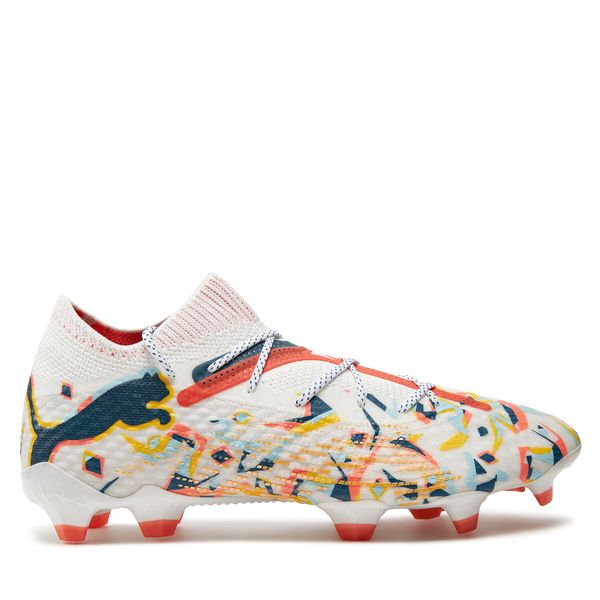 Puma Обувки Puma Future 7 Ultimate Creativity Fg/Ag 107836-01 Puma White/Ocean Tropic/Turquoise Surf/Hot Heat/Sun Stream
