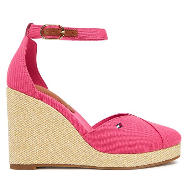Tommy Hilfiger Обувки Tommy Hilfiger Flag High Wedge Espad Closed Toe FW0FW08494 Розов