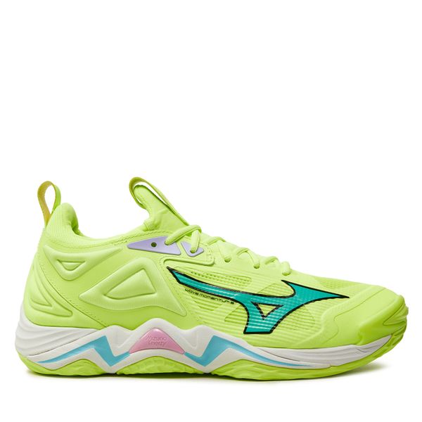 Mizuno Обувки за зала Mizuno Wave Momentum 3 V1GA231286 Зелен