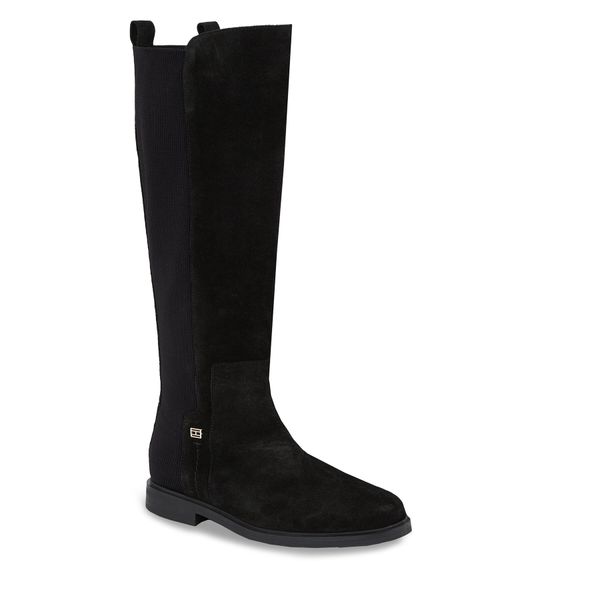 Tommy Hilfiger Офицерки Tommy Hilfiger Tommy Essentials Longboot FW0FW07476 Черен