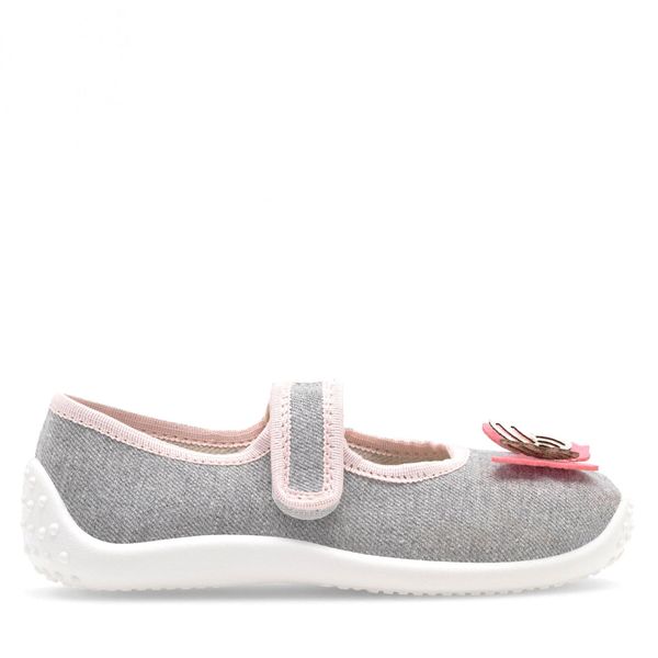 Nelli Blu Пантофи Nelli Blu Balerinki motyl III Сив
