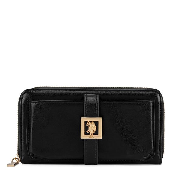 U.S. Polo Assn. Портфейл U.S. Polo Assn. WIUXT8505WVP Черен