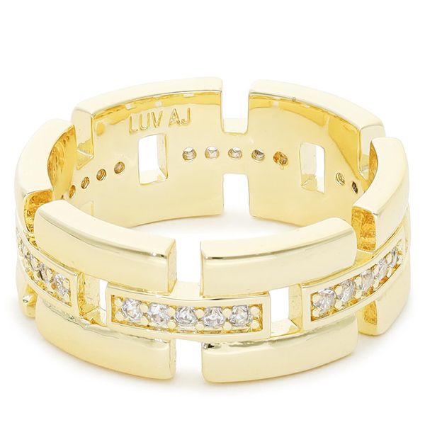 Luv AJ Пръстен Luv AJ Rossi Cigar Ring FW22-R-RCR-G Златист
