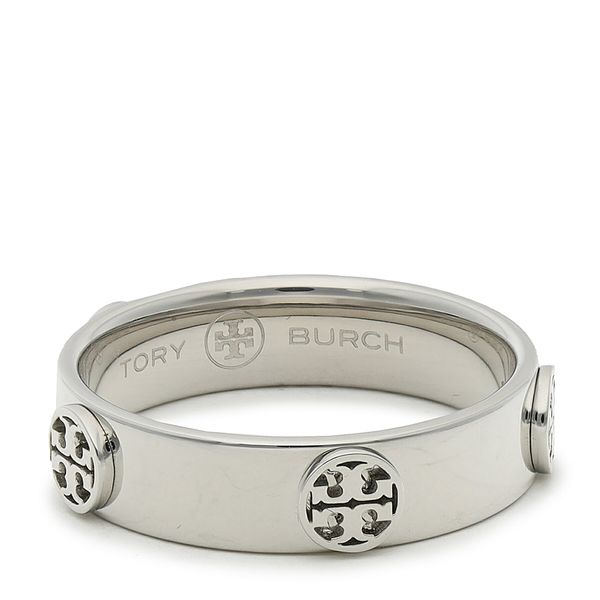Tory Burch Пръстен Tory Burch Miller Stud Ring 76882 Сребрист