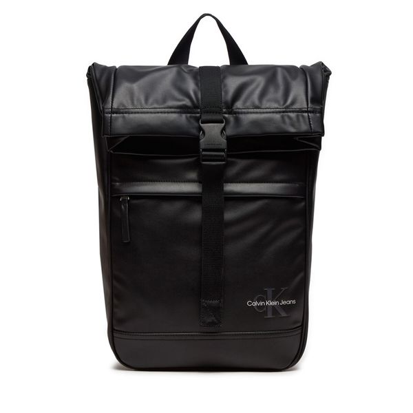 Calvin Klein Jeans Раница Calvin Klein Jeans Monogram Soft Rolltop K50K512033 Черен