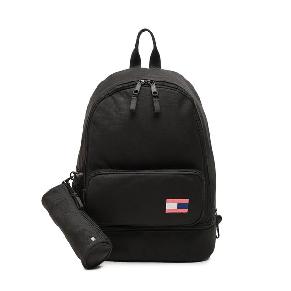 Tommy Hilfiger Раница Tommy Hilfiger Big Flag Backpack Set AU0AU01726 Черен