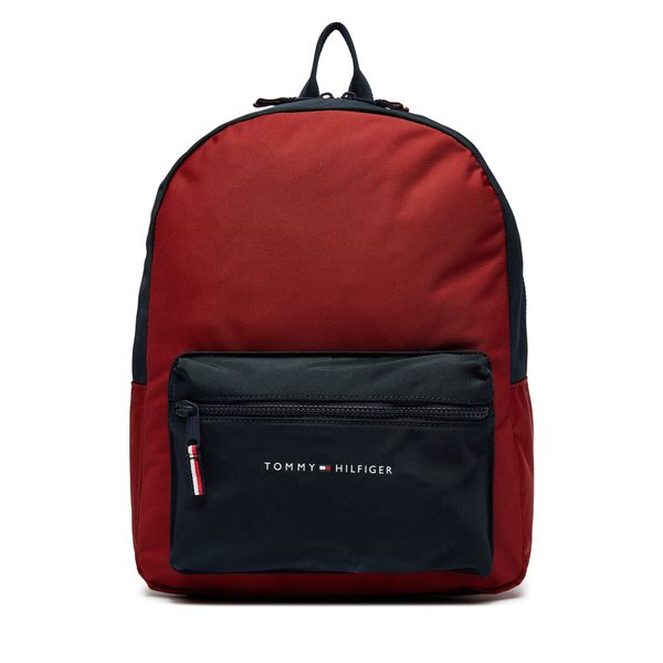 Tommy Hilfiger Раница Tommy Hilfiger Essential Colorblock Backpack AU0AU01917 Червен