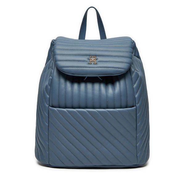 Tommy Hilfiger Раница Tommy Hilfiger Poppy Reform Flap Backpack Qu AW0AW17014 Син