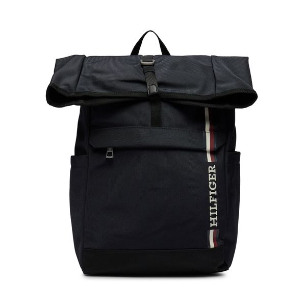 Tommy Hilfiger Раница Tommy Hilfiger Th Monotype Rolltop Backpack AM0AM11792 Space Blue DW6