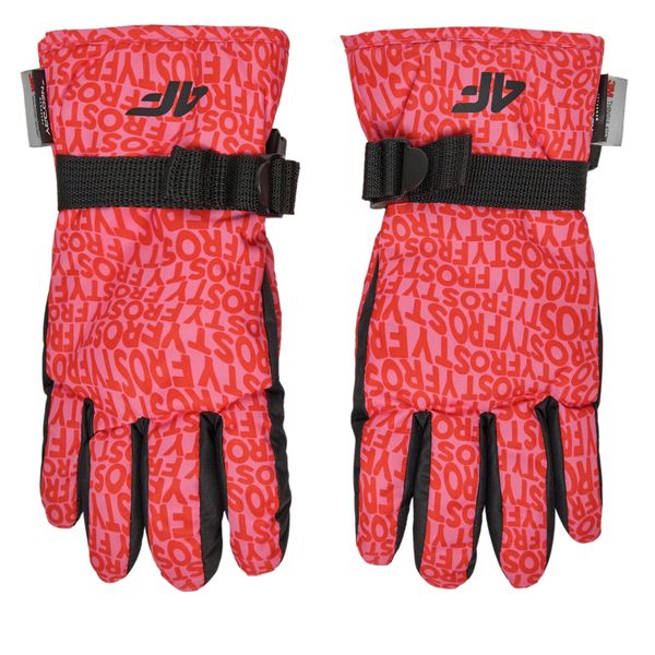 4F Ръкавици за ски 4F 4FJWAW24AFGLF127 Розов