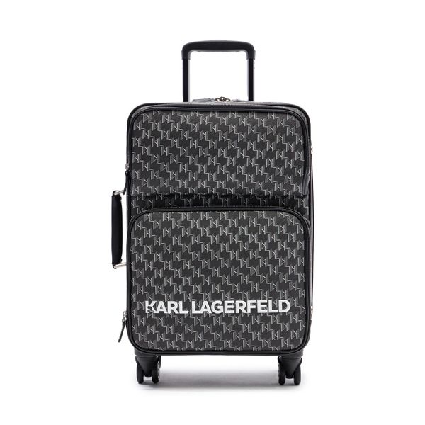 KARL LAGERFELD Самолетен куфар за ръчен багаж KARL LAGERFELD 235W3014 A999 Black