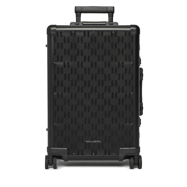 KARL LAGERFELD Самолетен куфар за ръчен багаж KARL LAGERFELD A1W30462 Черен