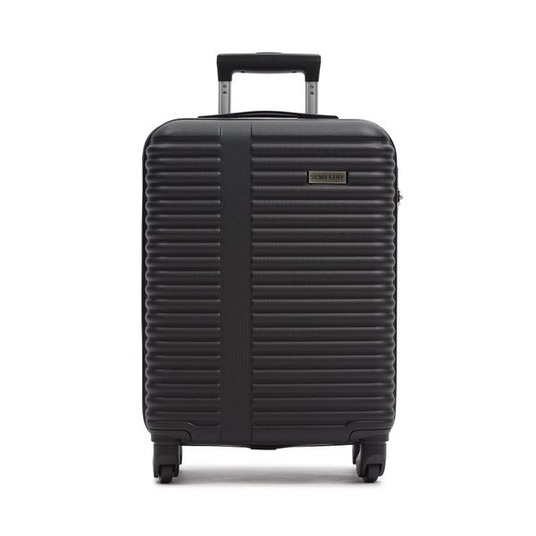 Semi Line Самолетен куфар за ръчен багаж Semi Line T5608 Черен