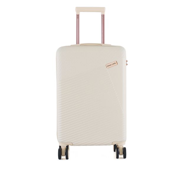 Semi Line Самолетен куфар за ръчен багаж Semi Line T5757-2 Екрю
