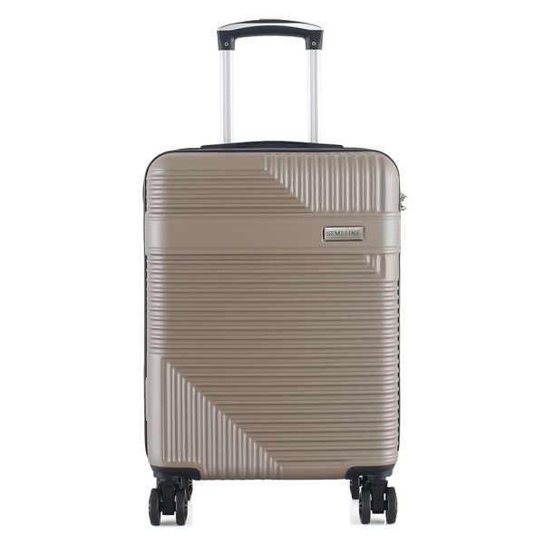 Semi Line Самолетен куфар за ръчен багаж Semi Line T5760-2 Кафяв