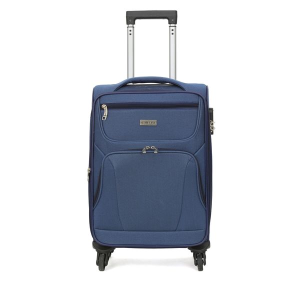 Semi Line Самолетен куфар за ръчен багаж Semi Line T5772-1 Тъмносин